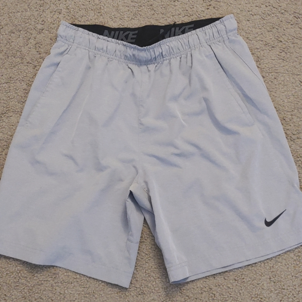 Nike Training/Running Shorts Light Grey/Silver Large Dri fit
